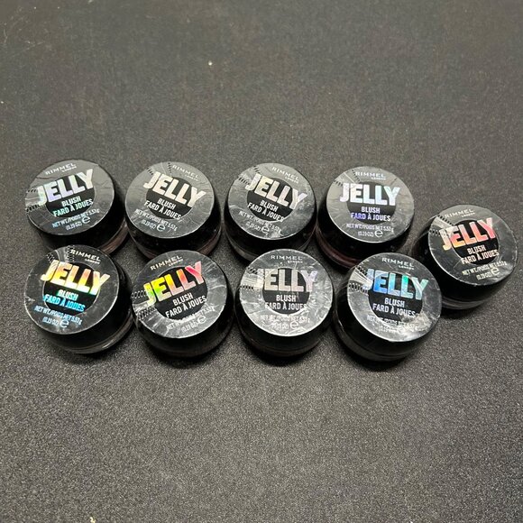 Rimmel Jelly Blush Assorted Shades Lot Of 9 Makeup Pots Lightweight Gel Formula - Picture 1 of 2